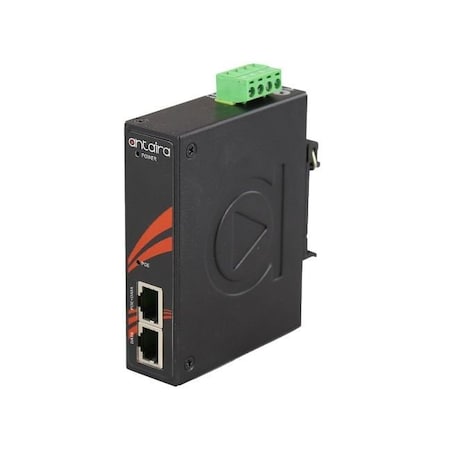 Antaira Industrial Gigabit Passive PoE Injector; EOT: -40 DegC - 75 DegC INJ-C200G-PASS-T